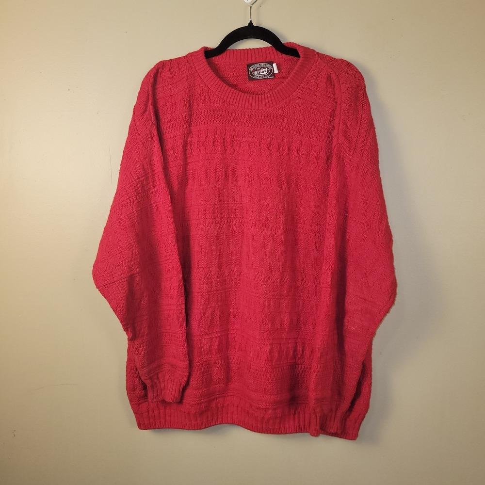 Vintage Victoria Dry Goods Sweater Blue Chunky‎ Knitted Size Large